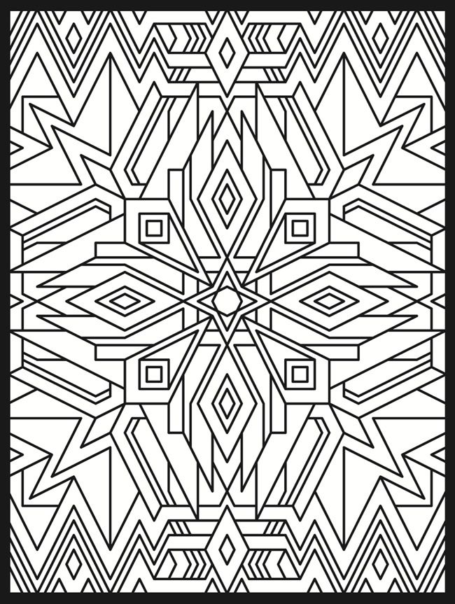 Deco Tech Stained Glass Coloring Book Coloring Pages 650x863 Deco Tech Stained Glass Coloring Book Coloring Pages