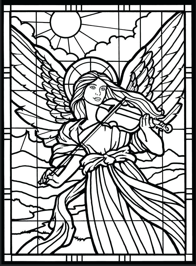 650x882 Christian Stained Glass Windows Coloring Pages