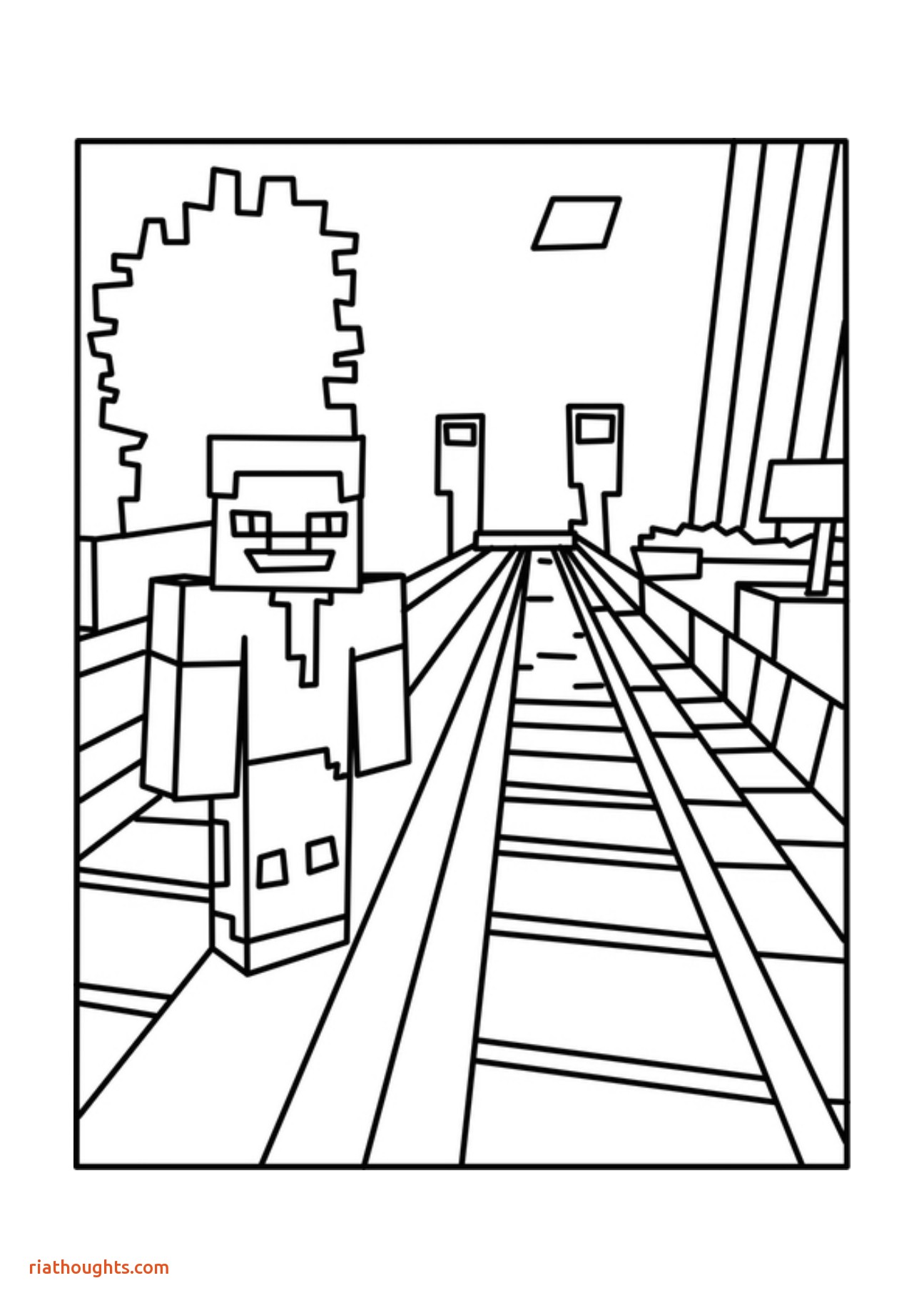 1295x1832 Inspirational Coloring Pages Of Minecraft Coloring