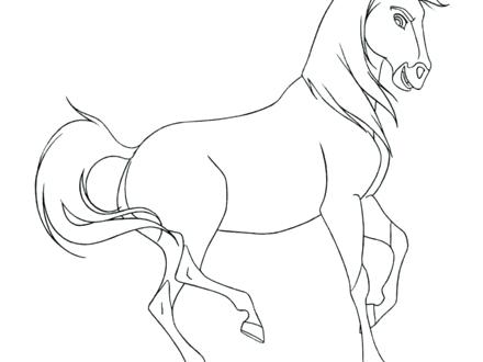 Spirit Horse Coloring Pages 440x330 Spirit Horse Coloring Pages