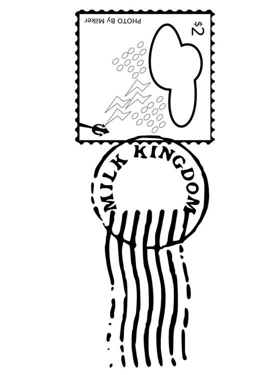 Coloring Page Stamped Postage Stamp 531x750 Coloring Page Stamped Postage Stamp