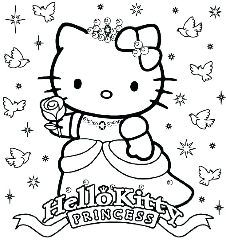 736x788 Free Cat Coloring Pages Hello Kitty Printable Coloring Page Free