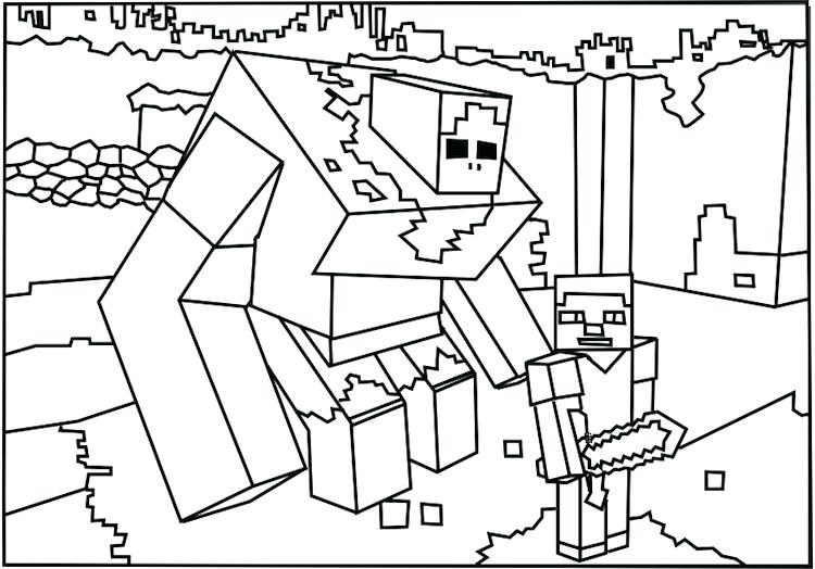 750x524 Coloring Pages For Minecraft Cliptext.co
