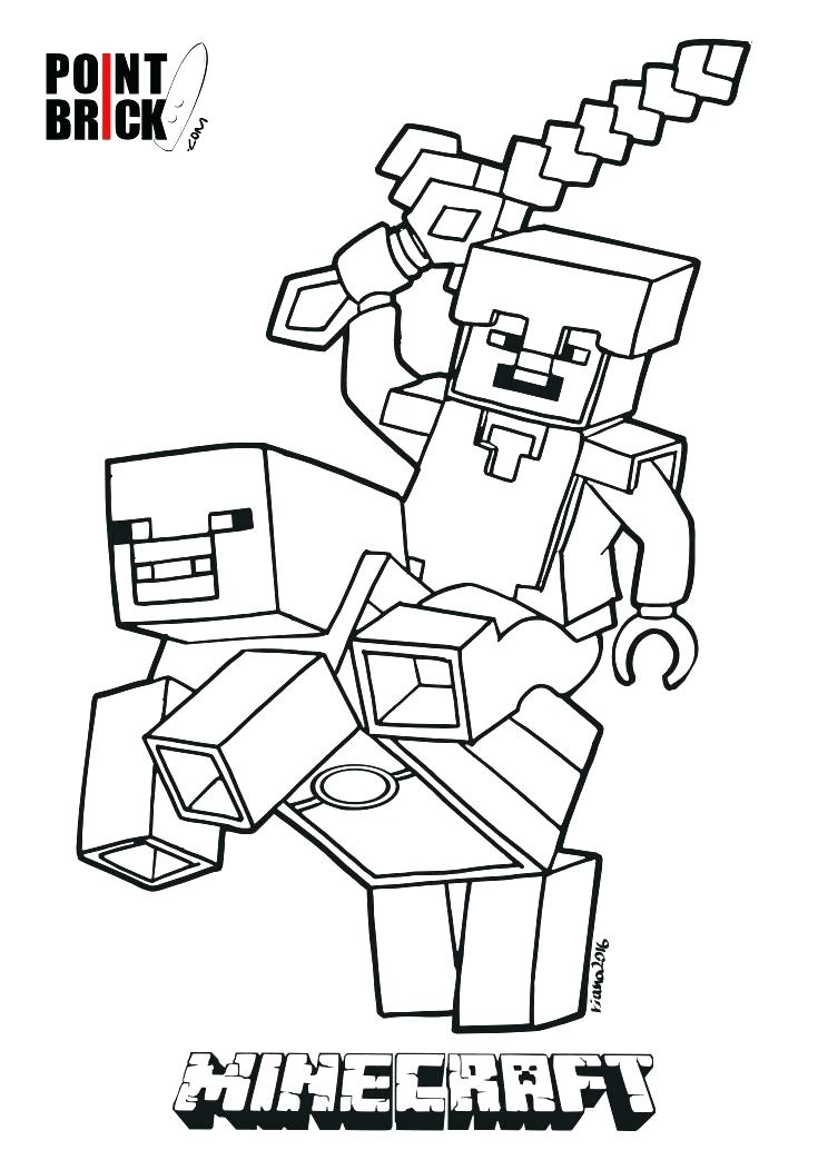 Minecraft Coloring Sheet 744x1052 Minecraft Coloring Sheet