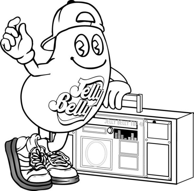 650x641 Jelly Belly Coloring Pages Mr. Jelly Belly Coloring Pages