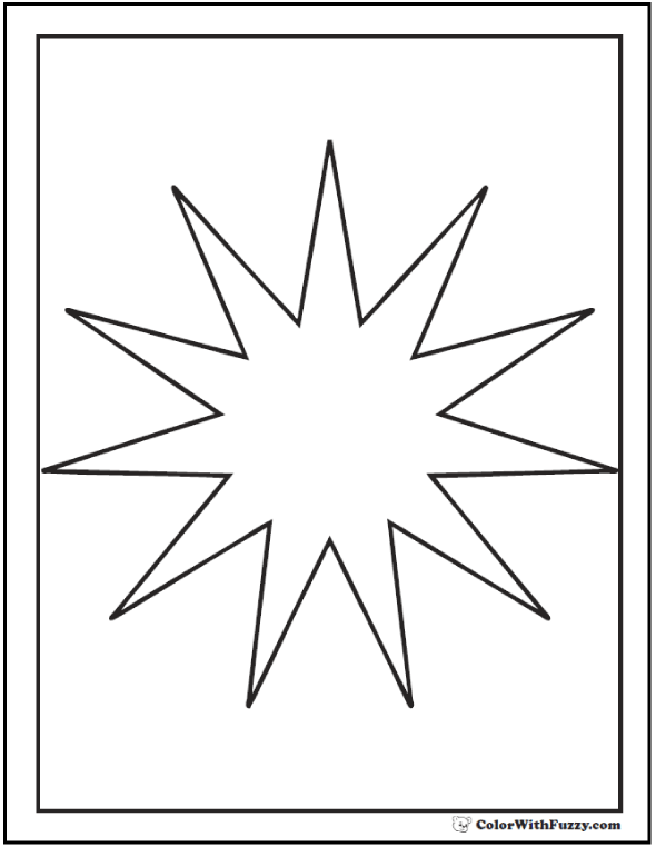 590x762 60 Star Coloring Pages Customize And Print Pdf