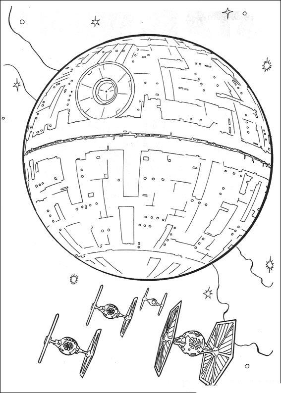 Death Star Coloring Page Lineart Star Wars Death 567x794 Death Star Coloring Page Lineart Star Wars Death