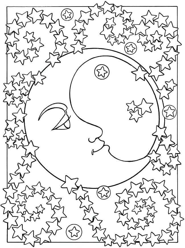 650x871 Star Coloring Pages Star Coloring Pages For Preschoolers Space