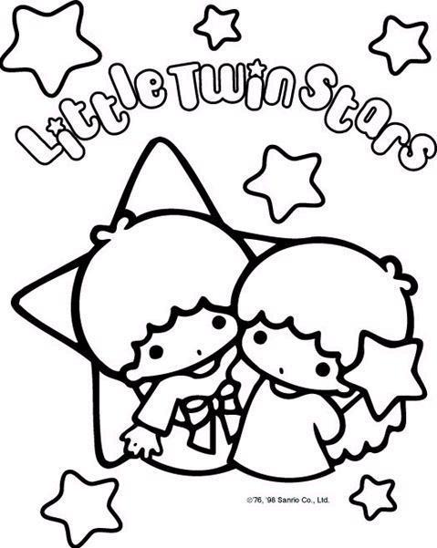 479x601 Little Twin Stars Coloring Pages