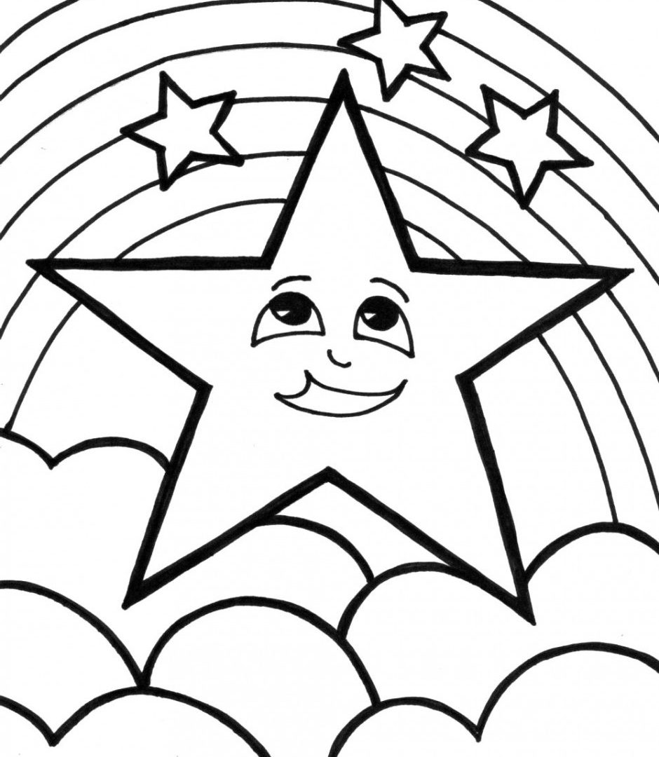 940x1080 Shooting Star Coloring Page Convenient Free Pages Colouring Images