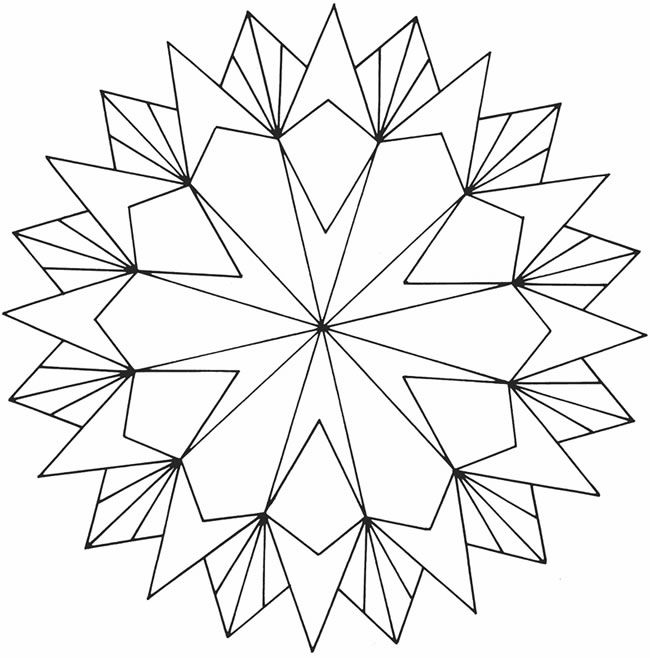 650x658 Geometric Coloring Pages For Adults Printable 2011 Geometric