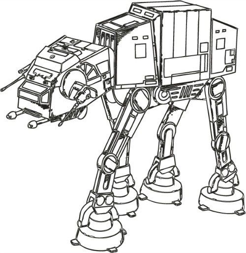 Star Wars Walker Free Coloring Page Adults, Kids, Movies, Star 500x514 Star Wars Walker Free Coloring Page Adults, Kids, Movies, Star