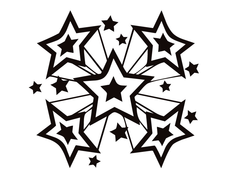 Printable Star (70s) Coloring Page 810x630 Printable Star (70s) Coloring Page