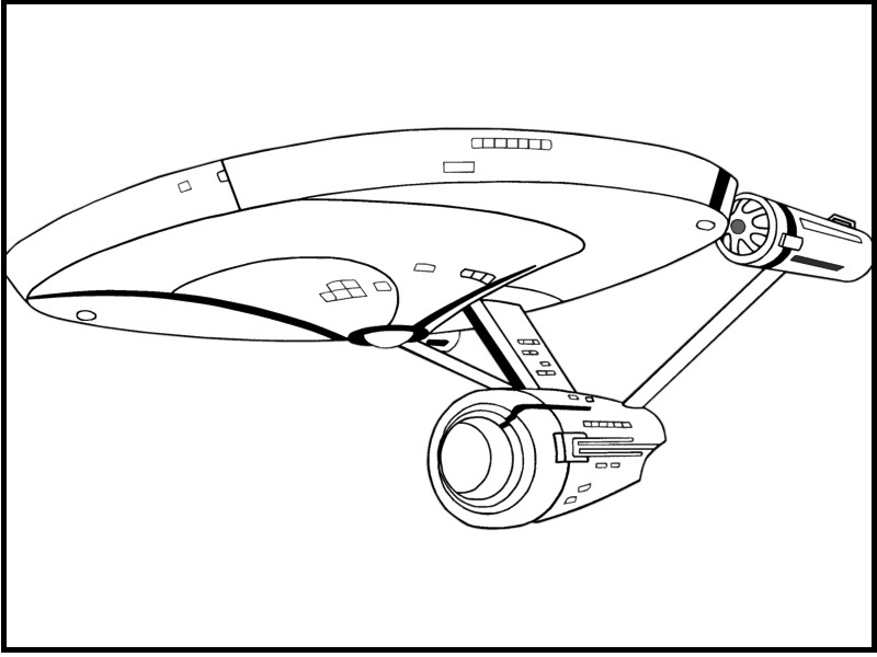800x600 Star Trek Ship Coloring Pages
