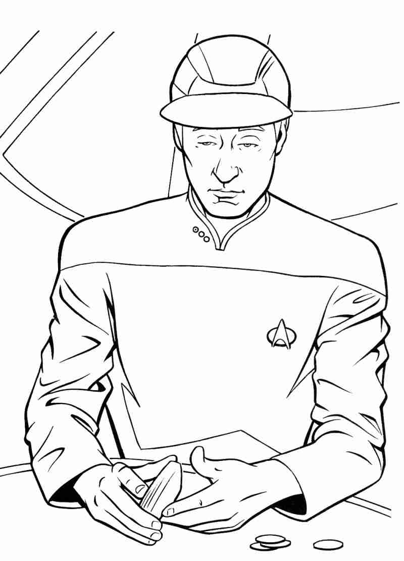 800x1110 Easy Star Trek Coloring Pages For Kids To Good Draw Printable