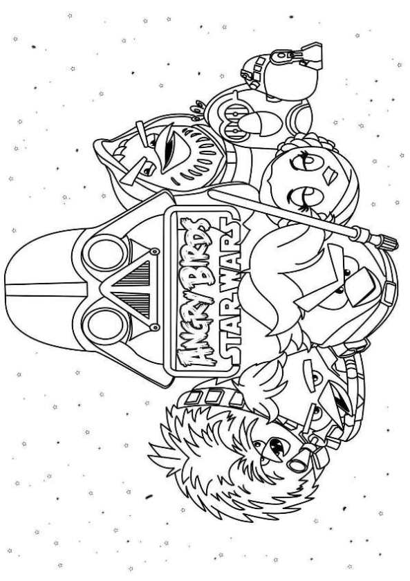 Kids N 7 Coloring Pages Of Angry Birds Star Wars 593x840 Kids N 7 Coloring Pages Of Angry Birds Star Wars