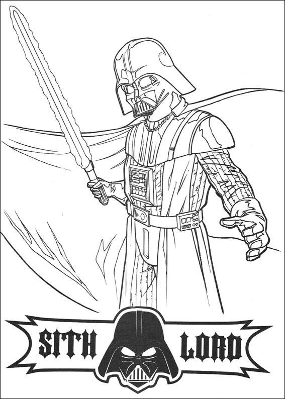 Star Wars 124 Coloring Page 567x794 Star Wars 124 Coloring Page