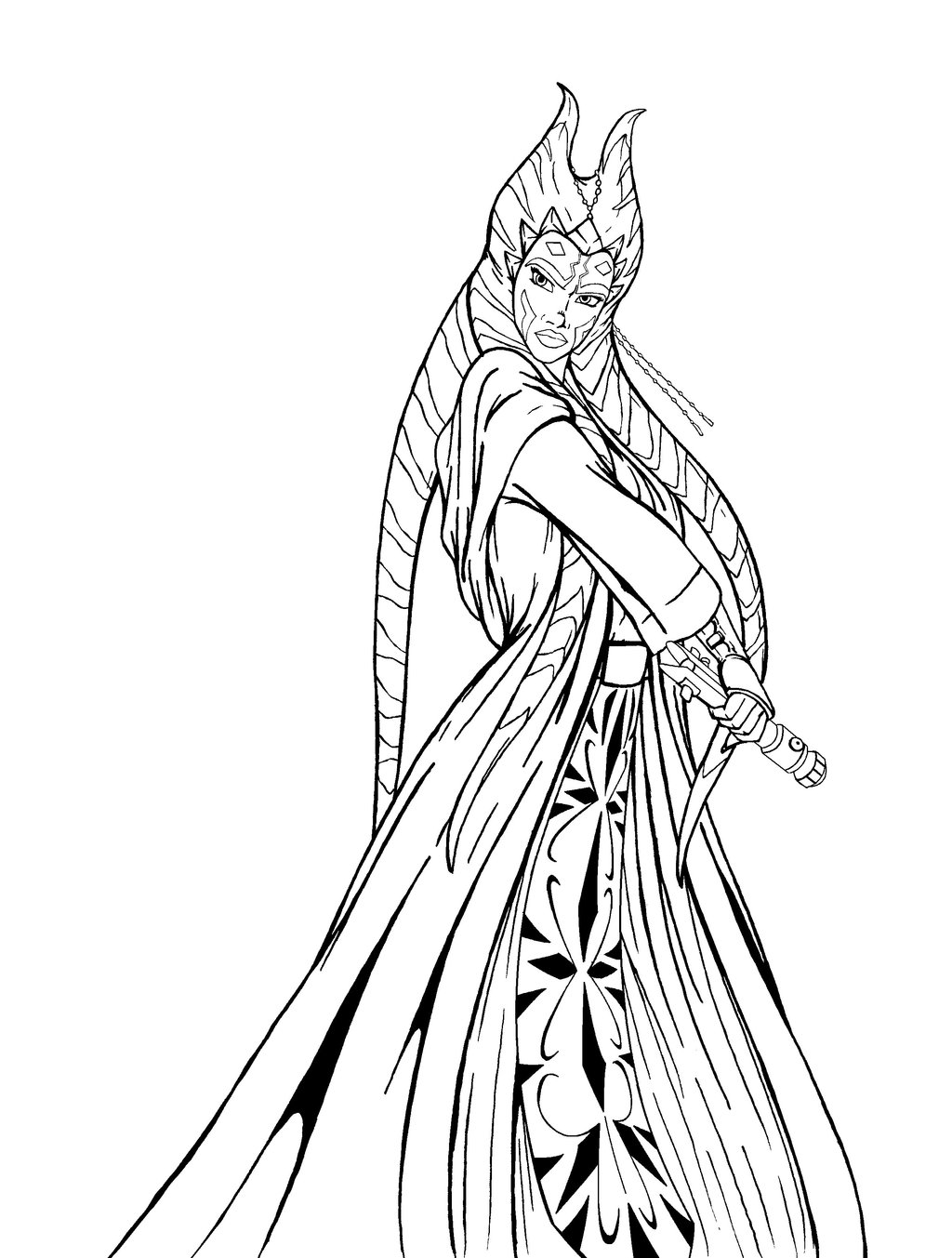 1024x1353 Ahsoka Coloring Pages Download And Print For Free