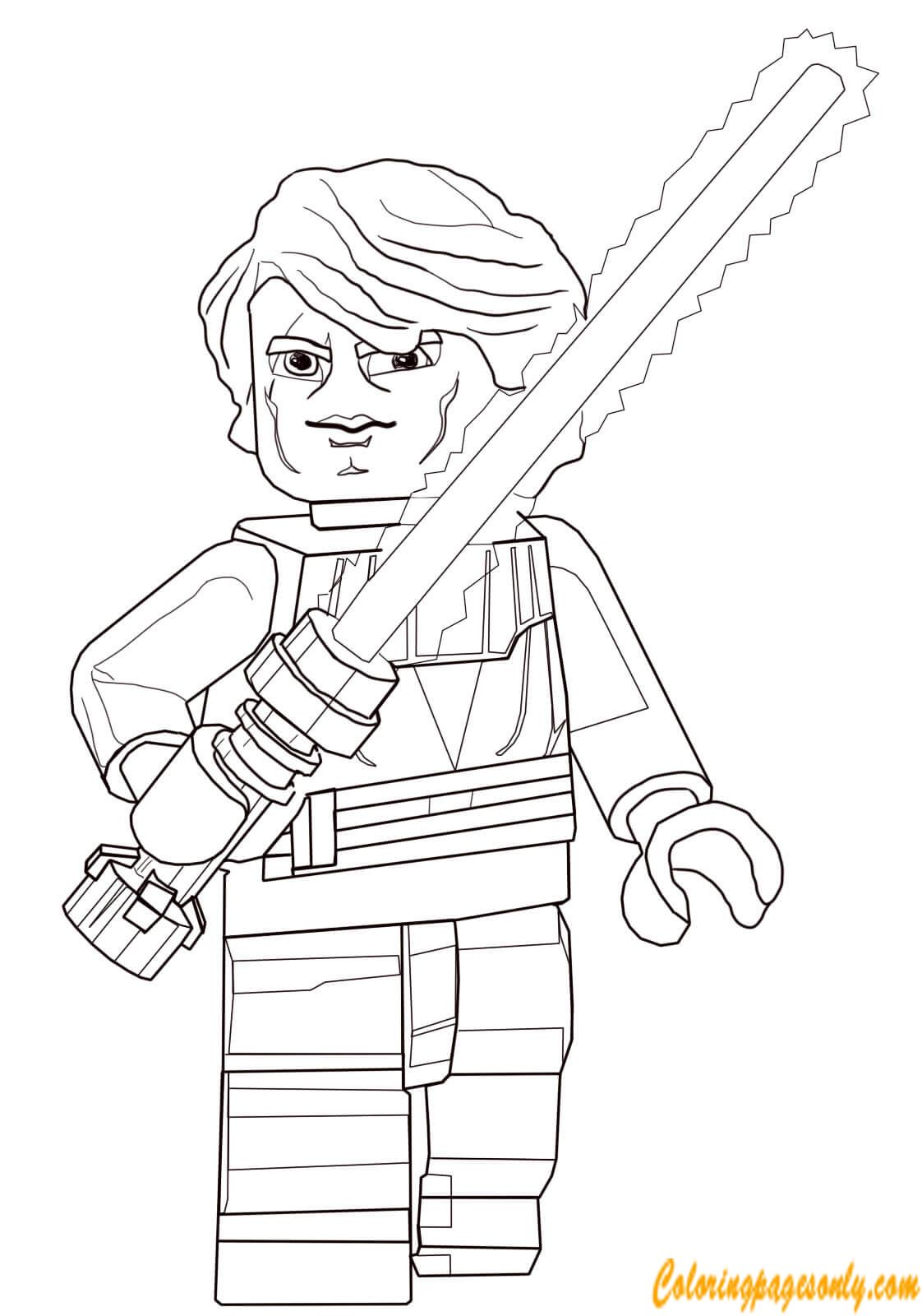 1122x1600 Anakin Skywalker From Lego Star Wars Coloring Page Http