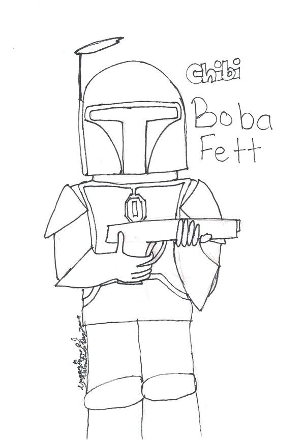 600x866 Coloring Page By On Lego Star Wars Boba Fett Coloring Pages