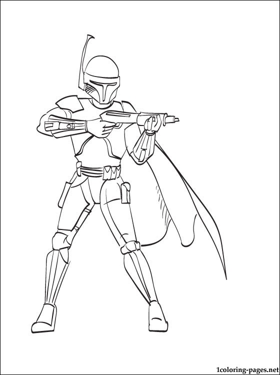 560x750 Star Wars Boba Fett Coloring Page Pages 8 13646