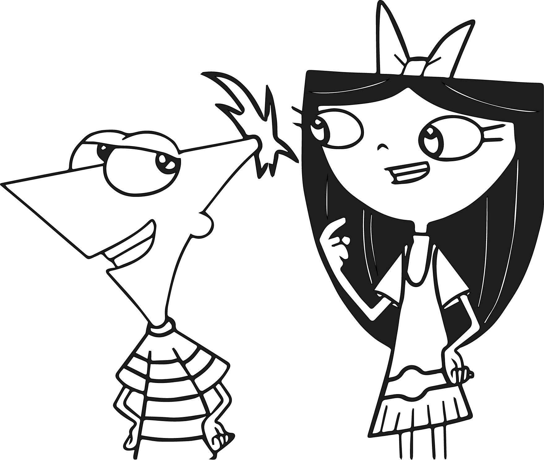 1758x1487 Guaranteed Phineas And Ferb Star Wars Coloring