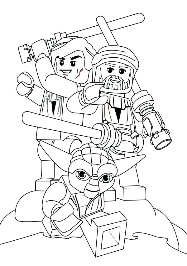 600x849 Star Wars Lego Coloring Page