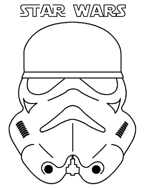 600x776 Picture Of The Clone Trooper Head In Star Wars Coloring Page