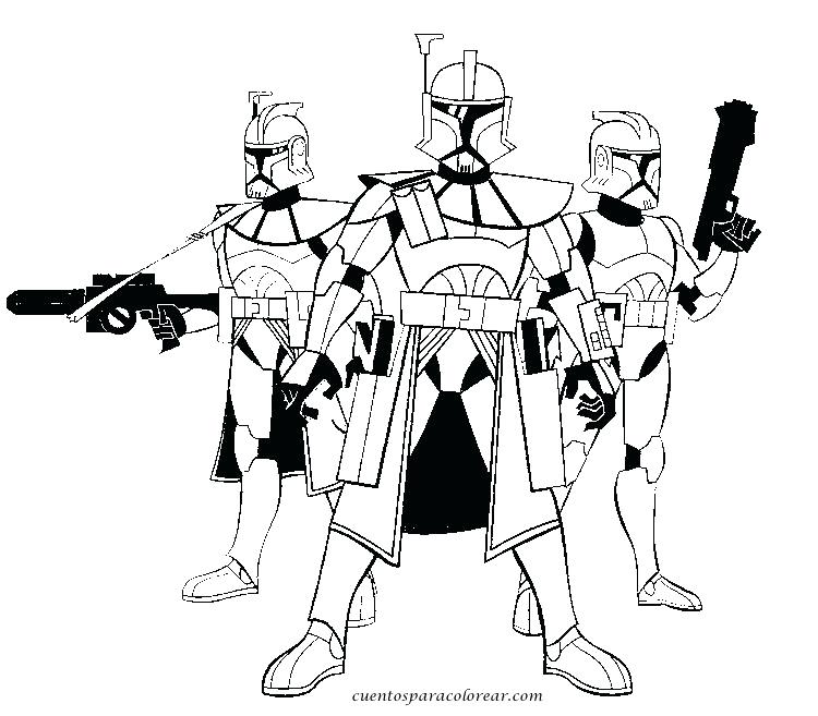 750x657 Clon Para Colorear Coloring Pages Star Wars Clone La Imagenes De