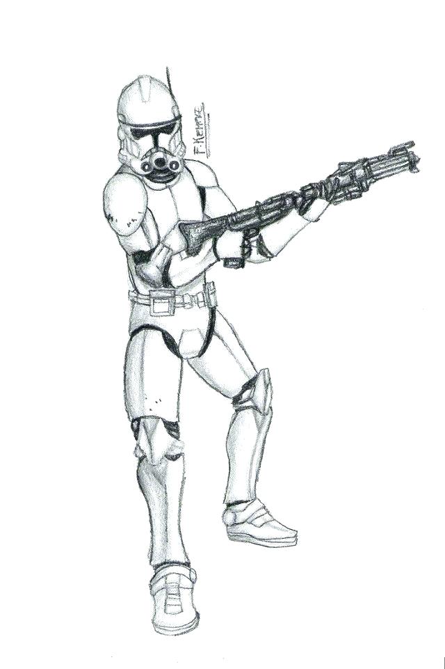 Printable Clone Trooper Coloring Pages - Printable World Holiday