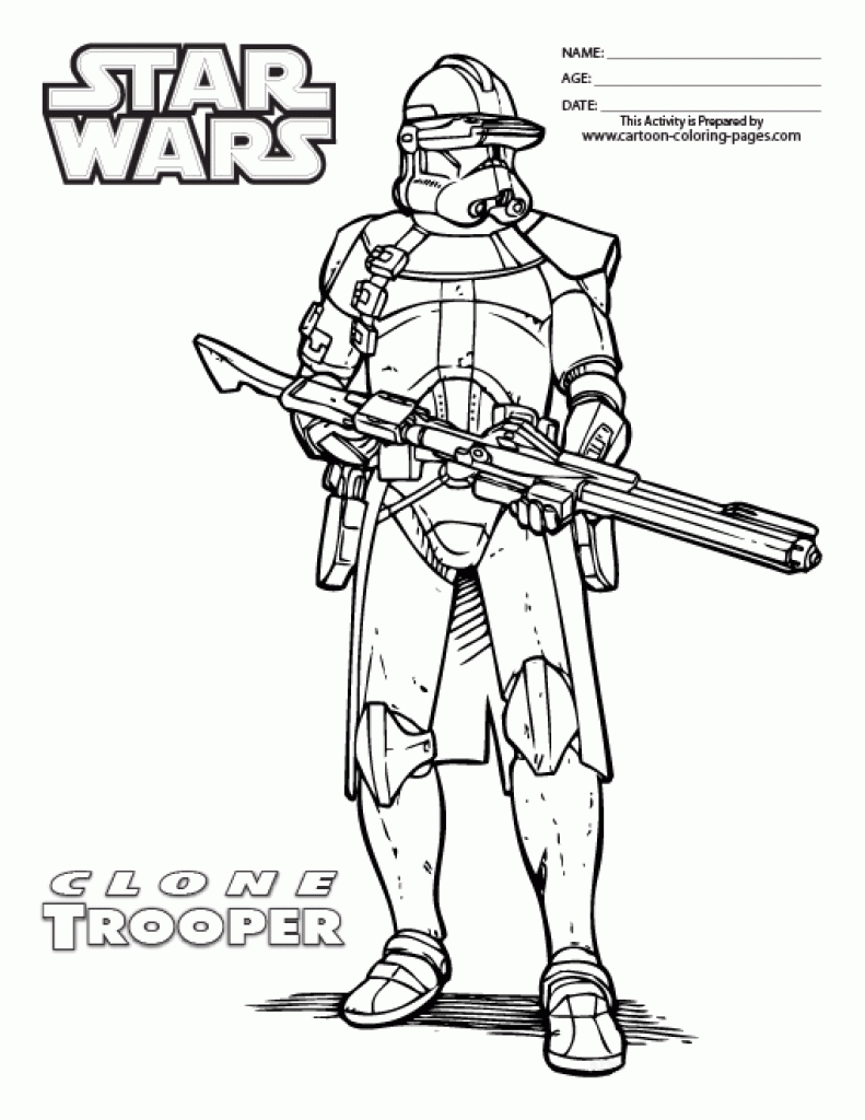 791x1024 Clone Trooper Coloring Pages