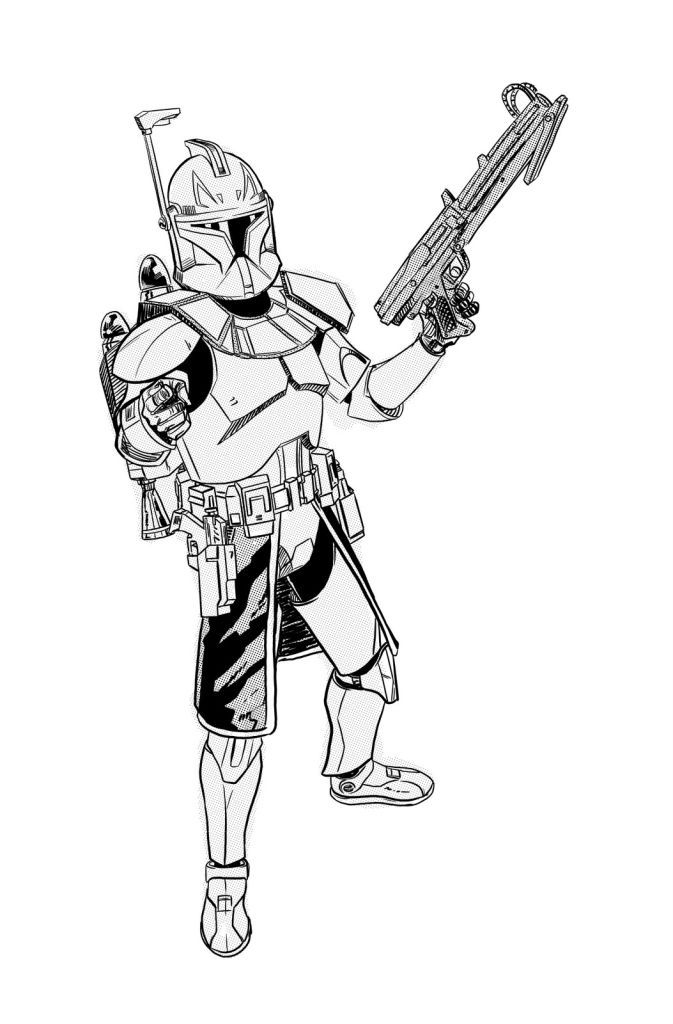 673x1024 Star Wars Coloring Pages Captain Rex Free Coloring Pages For Kids