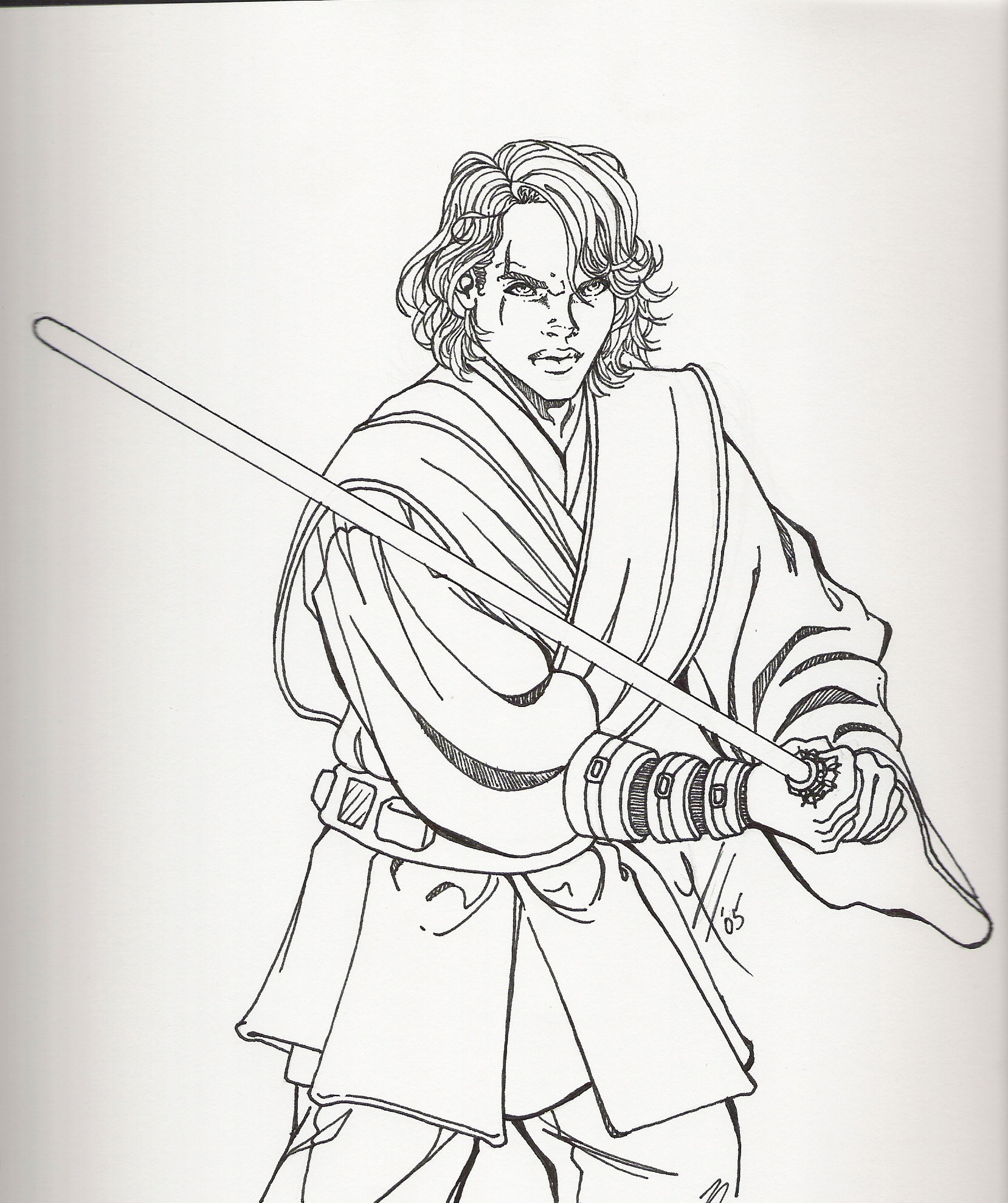 Star Wars Coloring Pages Anakin Skywalker at GetColorings.com | Free ...