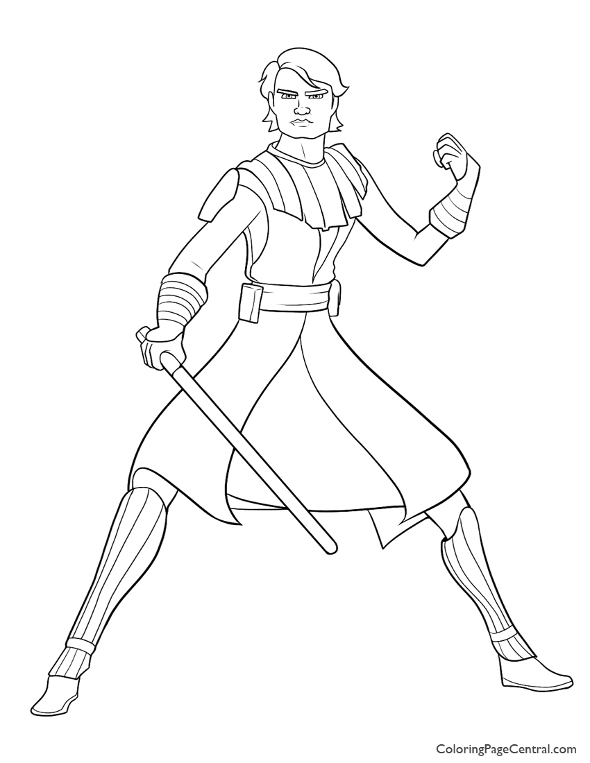 Star Wars Anakin Skywalker 01coloring Page Coloring Page Central 850x1100 Star Wars Anakin Skywalker 01coloring Page Coloring Page Central
