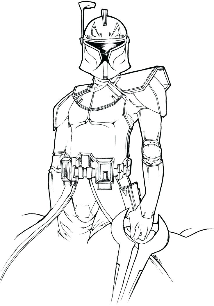 Star Wars Clone Wars Coloring Pages Star Wars Clone Trooper 736x1051 Star Wars Clone Wars Coloring Pages Star Wars Clone Trooper