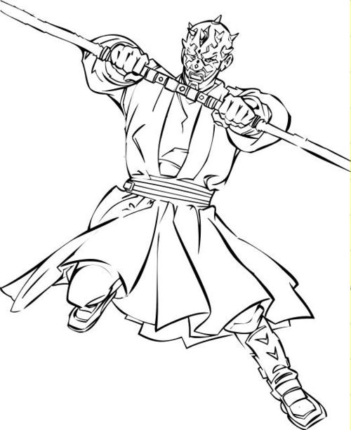 500x613 Darth Maul Coloring Page Maul Coloring Page Download