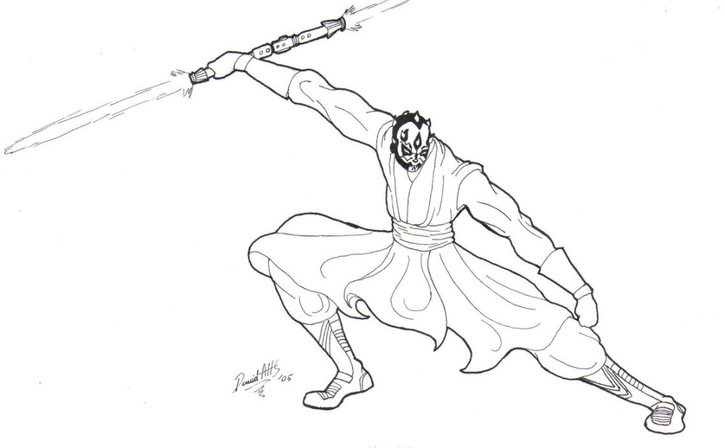 1024x633 Darth Maul Coloring Page Maul Coloring Pages Ideas