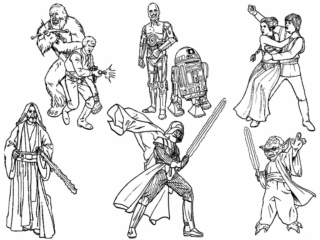 New Star Wars Coloring Pages For Kids 1024x768 New Star Wars Coloring Pages For Kids
