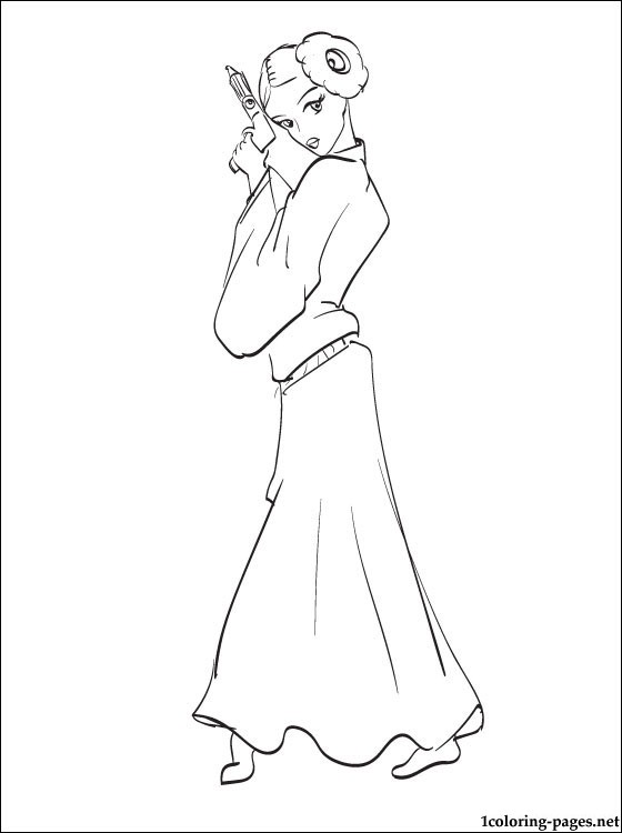 Star Wars Leia Coloring Page Coloring Pages 560x750 Star Wars Leia Coloring Page Coloring Pages