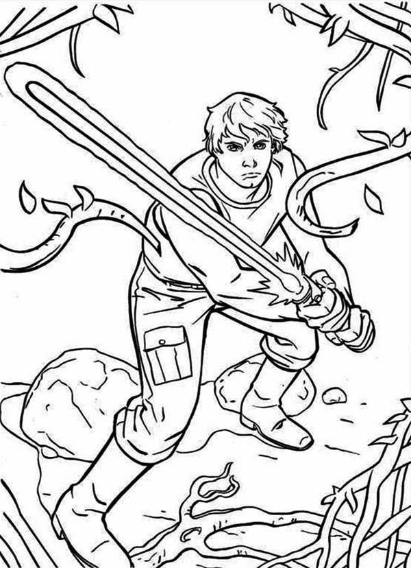 600x828 Star Wars Coloring Pages Luke The Great Luke Skywalker Stand