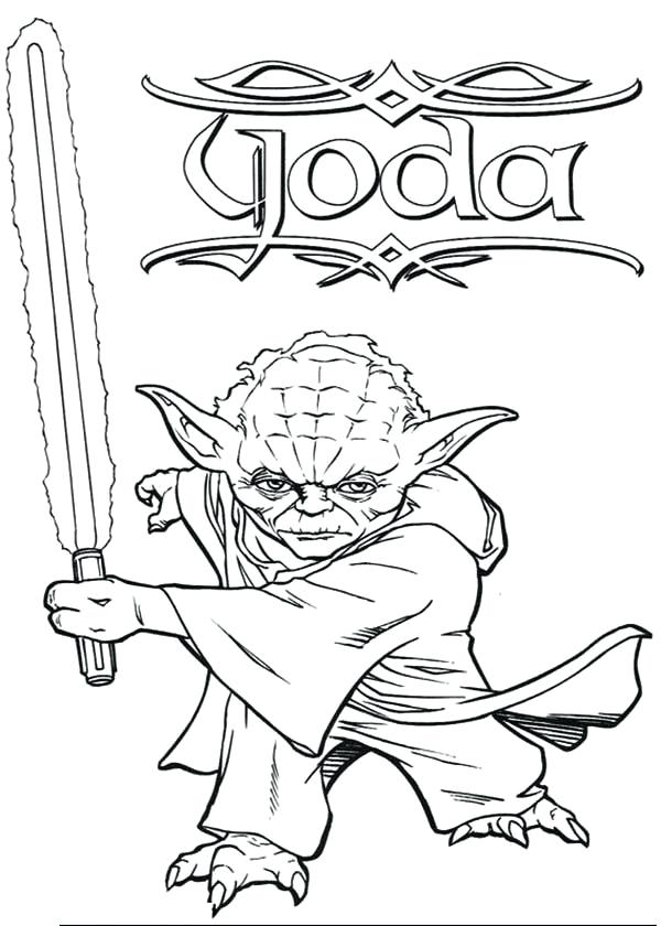 600x840 Star Wars Coloring Pages Master Swing Light Saber In Star Wars