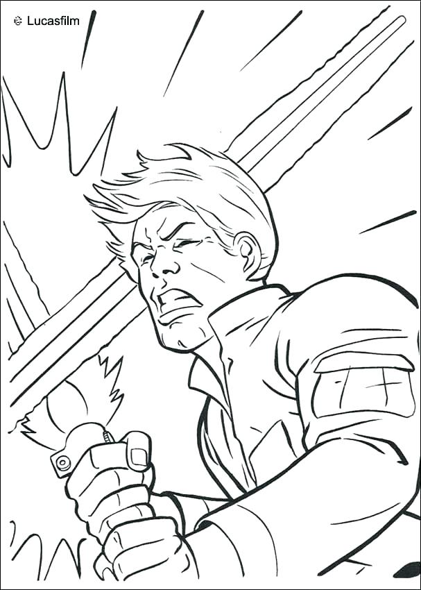Obi Wan Star Coloring Pages The Fight Star Wars Anakin Skywalker 607x850 Obi Wan Star Coloring Pages The Fight Star Wars Anakin Skywalker