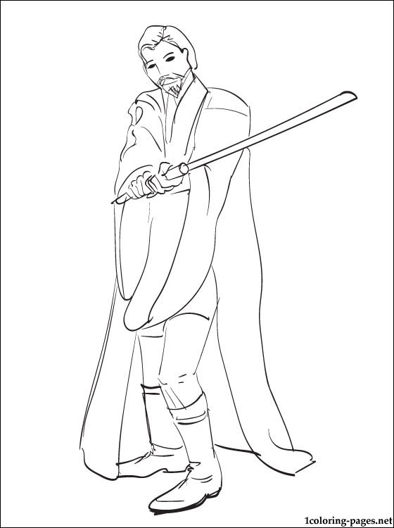 Star Wars Obi Wan Kenobi Coloring Page Coloring Pages 560x750 Star Wars Obi Wan Kenobi Coloring Page Coloring Pages