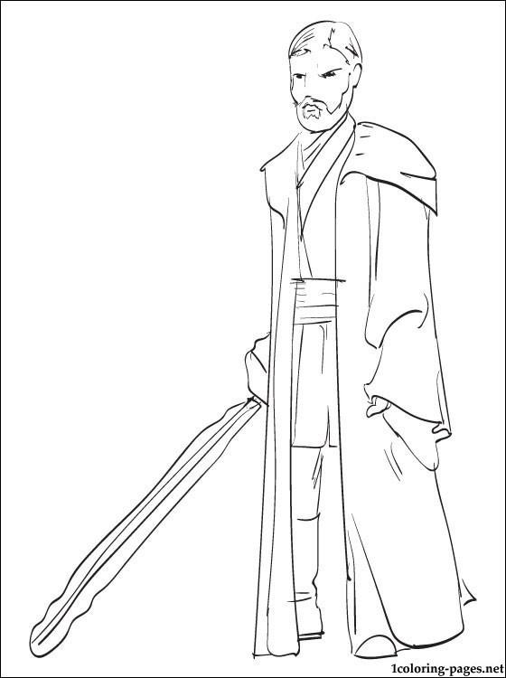 Star Wars Obi Wan Kenobi Printable Page Coloring Pages 560x750 Star Wars Obi Wan Kenobi Printable Page Coloring Pages