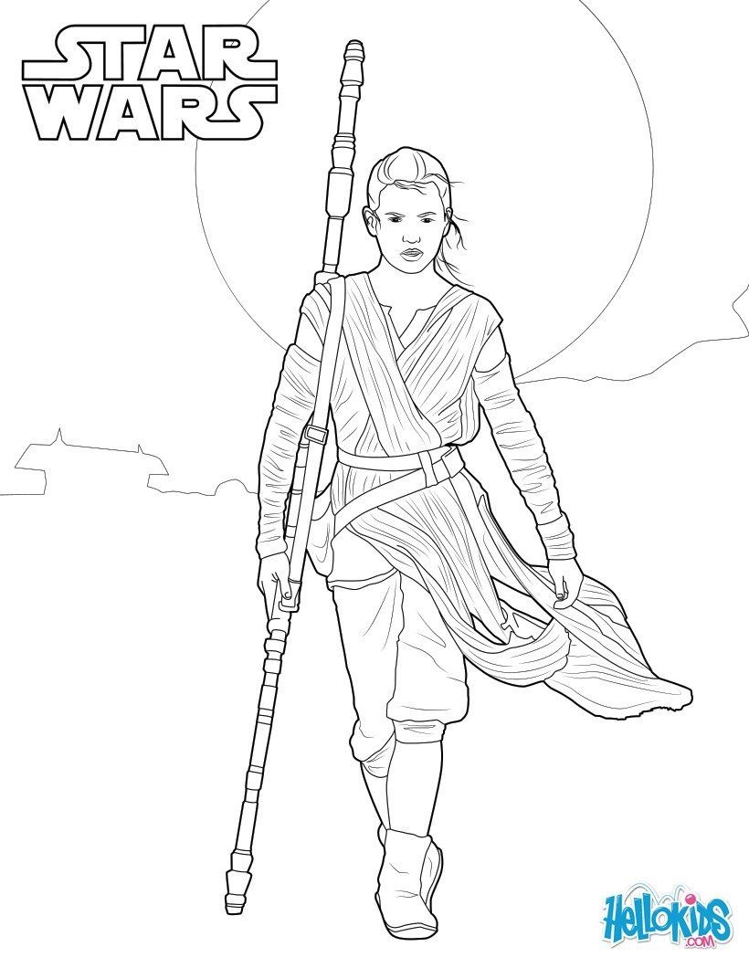 820x1060 Elegant Rey Star Wars Vii Coloring Pages Rey Art Quilts Free