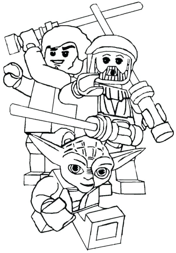 600x859 Star Wars Coloring Pages Lego Star Wars Printable Coloring Pages