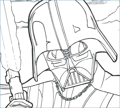 Star Wars Coloring Pages Darth Vader 468x419 Star Wars Coloring Pages Darth Vader
