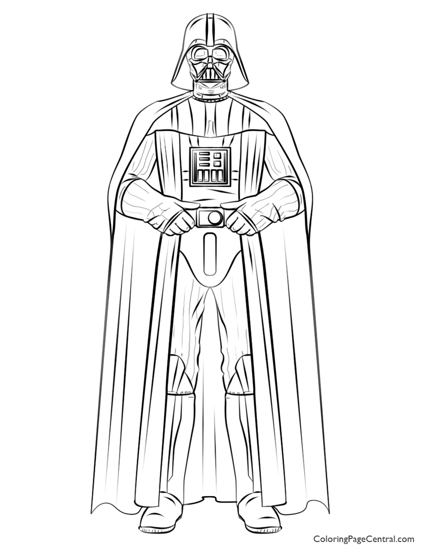 Star Wars Darth Vader 01 Coloring Page Coloring Page Central 850x1100 Star Wars Darth Vader 01 Coloring Page Coloring Page Central