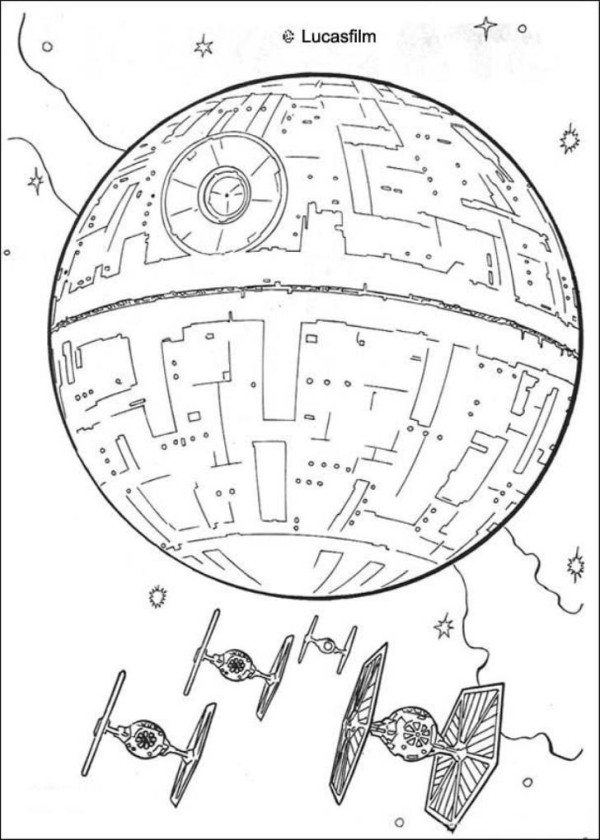 Star Wars Coloring Pages Death Star 600x840 Star Wars Coloring Pages Death Star