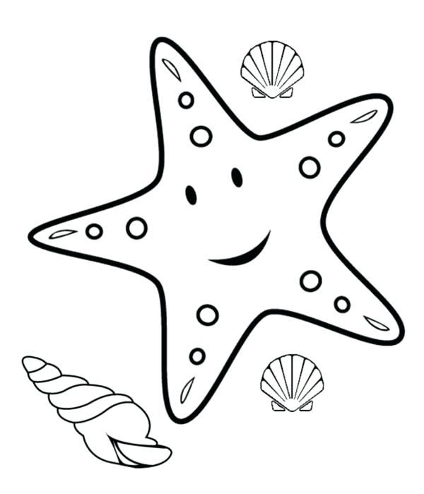 600x699 Star Coloring Pages Printable Coloring Page Starfish Coloring